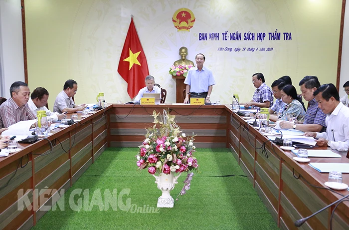 Họp thẩm tra nội dung trình Kỳ họp chuyên đề HĐND tỉnh Kiên Giang